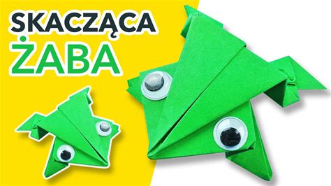 Elementy z kółek do złożenia żabki z origami