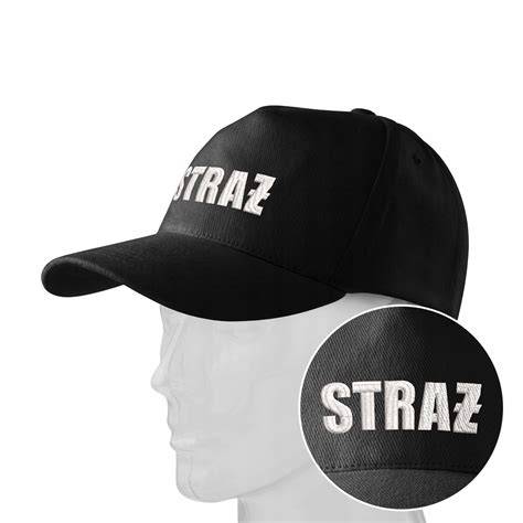 Zdjęcie czapki dżokejki OSP z napisem STRAŻ