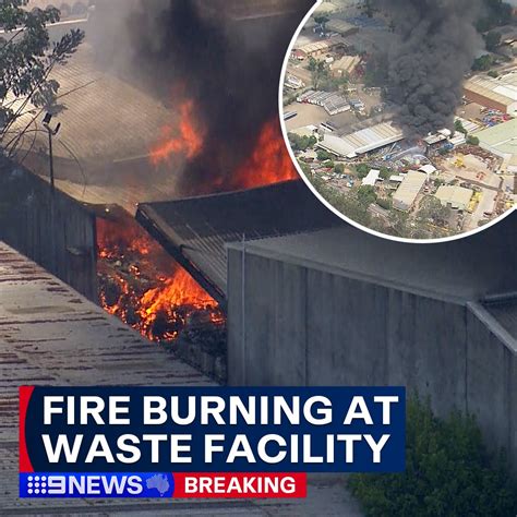 Thematic photo of a burning waste storage facility
