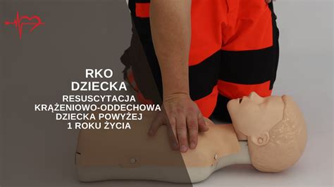 Ilustracja prawidłowej techniki resuscytacji krążeniowo-oddechowej (RKO)