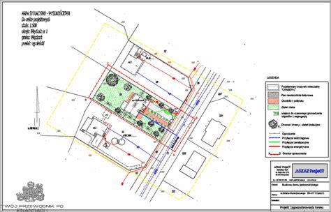 Szkic lub mapa pokazująca dawne lokalizacje obiektów wodnych w Świdnicy