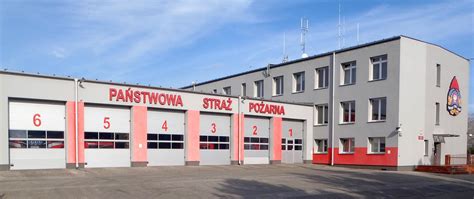 Nowoczesny budynek Komendy Miejskiej PSP w Żorach