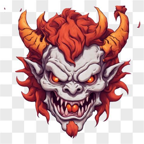 Ilustracja ludowego demona