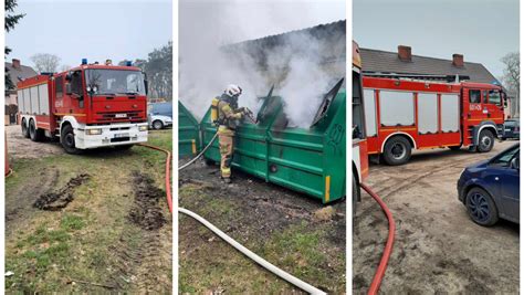 Zastępy straży pożarnej w akcji podczas jednego ze zdarzeń w Ornecie