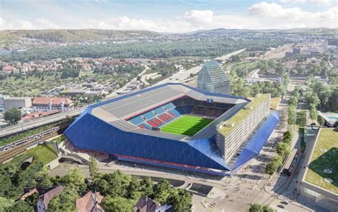 Fotografia stadionu St. Jakob-Park w Bazylei