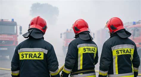 Strażacy OSP podczas akcji ratunkowej