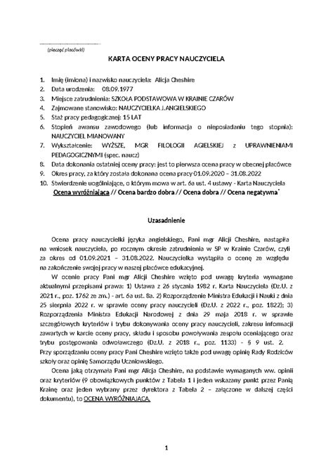 przykładowa wzorcowa karta wędkarska