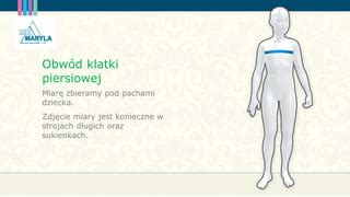 Infografika przedstawiająca jak prawidłowo zmierzyć dziecko do stroju