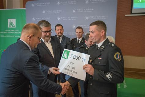 Ireneusz Wiśniewski podczas uroczystości wręczenia voucherów dla OSP