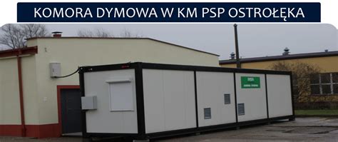 Komora dymowa w Ośrodku Szkolenia PSP Katowice