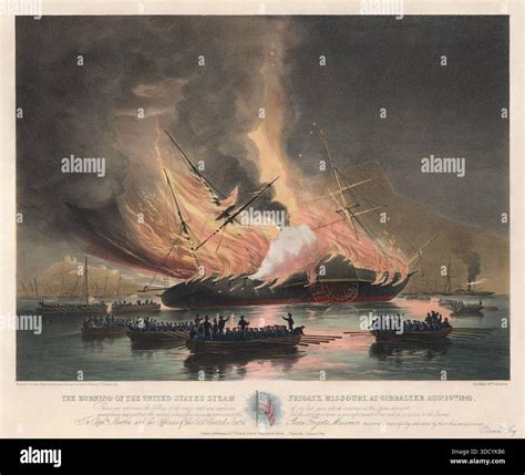 Historical photo of the burning barak or a drawing depicting the event.