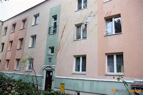 Zdjęcie spalonego kompleksu koszarowego przy ul. Gietkowskiej