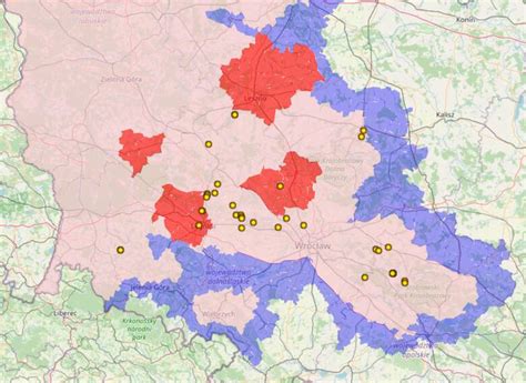 Mapa obszarów Hamburga objętych ostrzeżeniem o toksycznym dymie