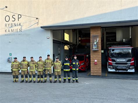 Wizualizacja lub zdjęcie zmodernizowanej siedziby OSP Kamień, widok z zewnątrz