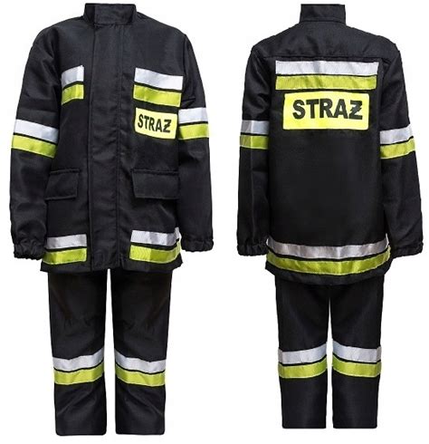 Ubranie strażaka przygotowane do szybkiego założenia