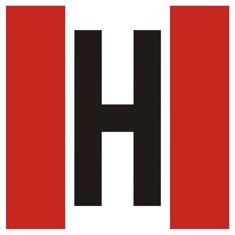 Znak hydrantu zewnętrznego, tabliczka biało-czerwona z literą H