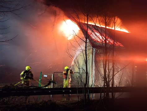 dom w płomieniach, pożar budynku mieszkalnego w powiecie kłobuckim