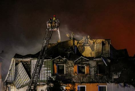 zdjęcie z akcji gaśniczej pożaru domu w Kwidzynie