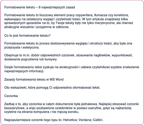 instrukcja formatowania listy gości w edytorze tekstu
