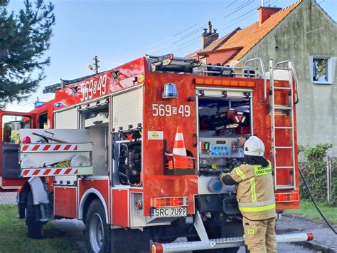 Zdjęcie miejsca pożaru na ulicy Budowlanych, Piła