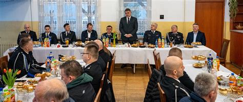 Spotkanie członków OSP Zebrzydowice z lokalną społecznością