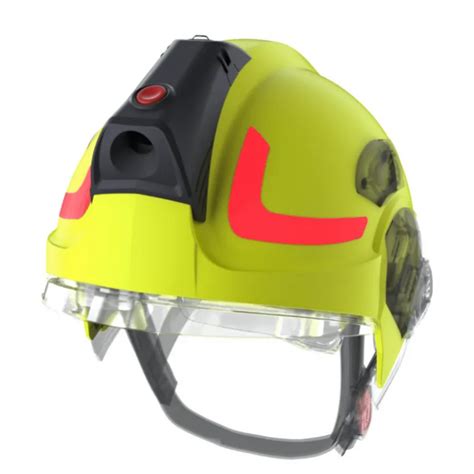 Hełm strażacki Dragon HT-05 HI-VIS z uchwytem na latarkę