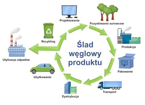 Infografika porównująca ślad węglowy różnych produktów spożywczych.