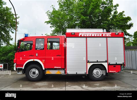Thematic photo of a volunteer fire brigade vehicle in a Polish village
