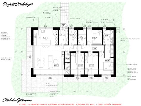 Plan funkcjonalny lub schemat budynku nowej remizy w Zbąszyniu