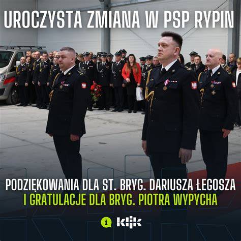 St. bryg. Marcin Charuba podczas oficjalnej uroczystości