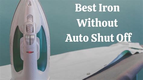 Infographic explaining how auto shut-off function works in an iron