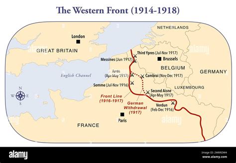 Historical map showing WWI front lines around Bolimów