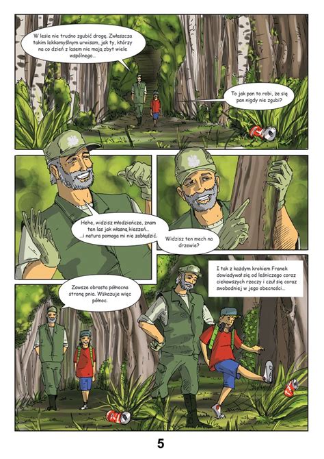 Grafika przedstawiająca Strażaka Sama i Elvisa podczas wyprawy do lasu