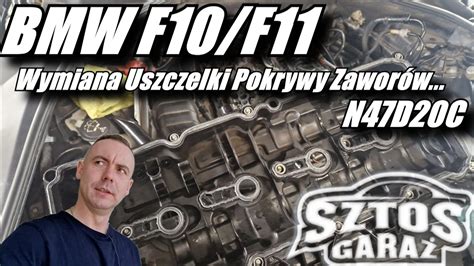 Schemat budowy pokrywy zaworów z uszczelką silnika BMW F10