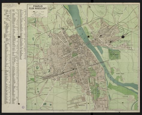 historyczna ilustracja lub mapa Warszawy z okresu Powstania Styczniowego