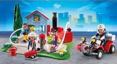 Strażacy Playmobil w akcji gaszenia pożaru