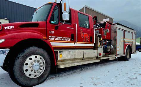Thematic photo of a modern fire truck of the Volunteer Fire Department (OSP)
