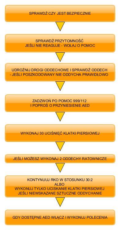 Infografika przedstawiająca algorytm postępowania w KPP