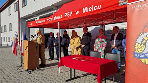 Zdjęcie Komendy Powiatowej PSP w Mielcu po modernizacji