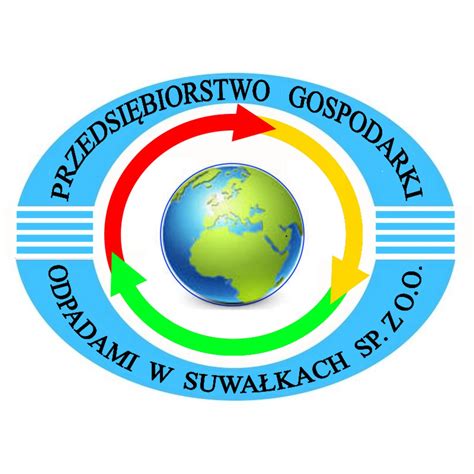 Grafika przedstawiająca logotypy firm zajmujących się gospodarką odpadami, związanych z tematem