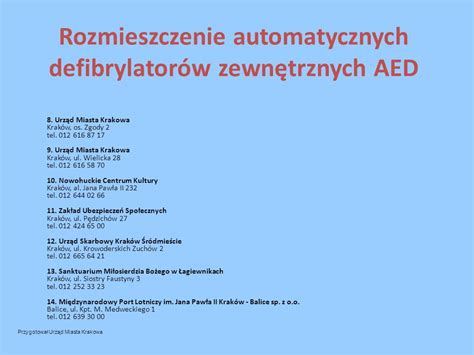 Infografika przedstawiająca rozmieszczenie i obsługę defibrylatora AED w remizie