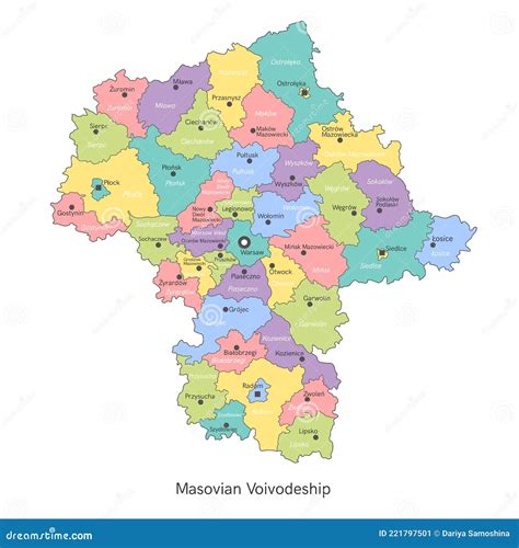 Mapa województwa mazowieckiego z zaznaczoną lokalizacją Łoś, Warszawy i Blizne Jasińskiego