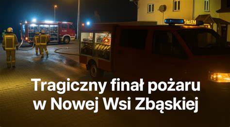 zdjęcie pożaru w Nowej Wsi Zbąskiej w Polsce widzianego z Międzynarodowej Stacji Kosmicznej