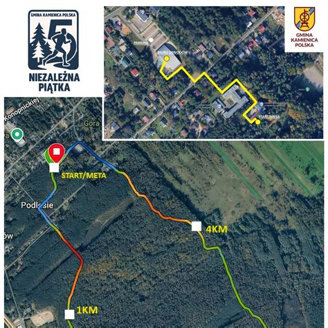 Mapa trasy biegu 