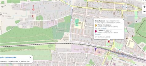 Mapa gminy Łubianka z zaznaczoną lokalizacją Zamku Bierzgłowskiego i Bazy Paliw