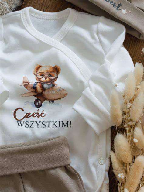 Zestaw body dla niemowlaka z motywem strażaka