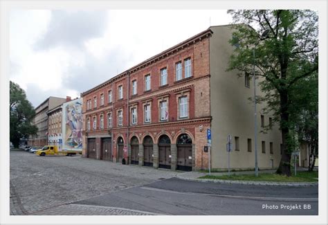 Historyczny budynek dawnej remizy strażackiej w Bielsku-Białej