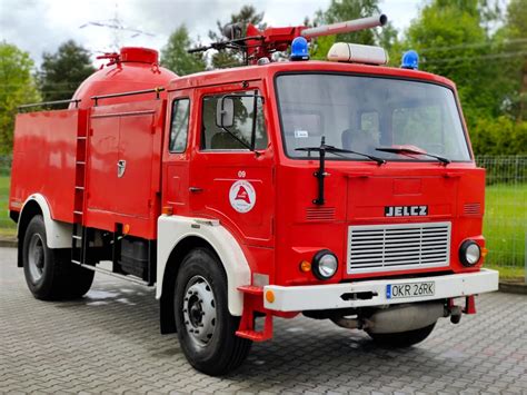 Unikatowy samochód pożarniczy-proszkowy Jelcz 315M Rosenbauer Minimax P3000