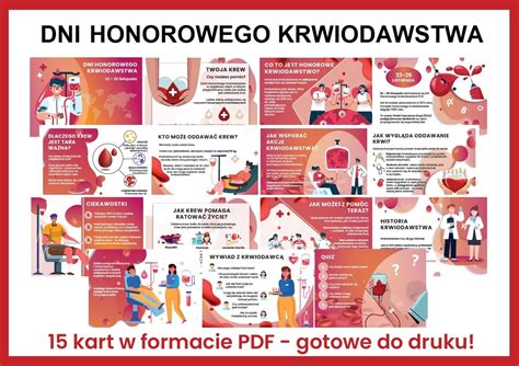 Infografika zachęcająca do honorowego krwiodawstwa