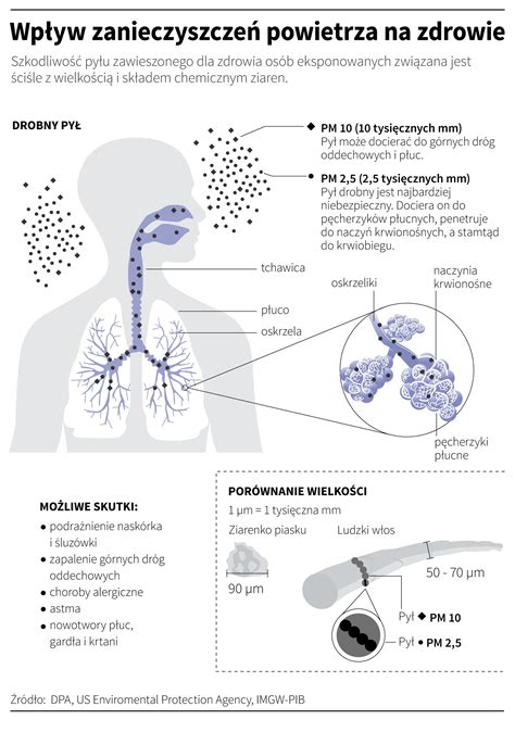 Infografika: wpływ jakości powietrza na działania służb ratowniczych